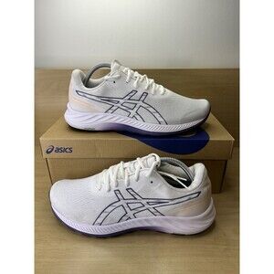 Asics Gel Excite 9 Womens Size 11 White Purple Running Walking Shoes EUC